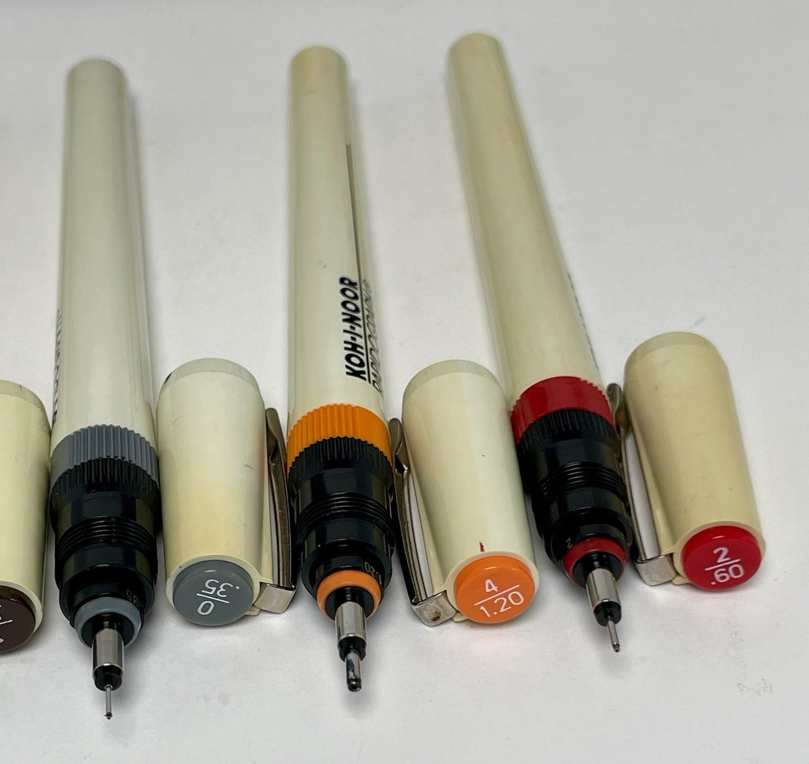 Koh-I-Noor Rapidograph 3165-SP-7 Set of 7 Technical Pens