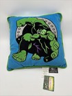 Marvel Hulk Deck Toss Throw Pillow Jay Franco 2003 Universal Studios Blue