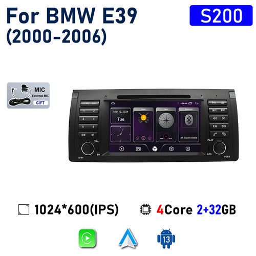 For BMW E39 E53 2000-2006 Android Car Radio Carplay Multimedia Player GPS Screen - Picture 26 of 39