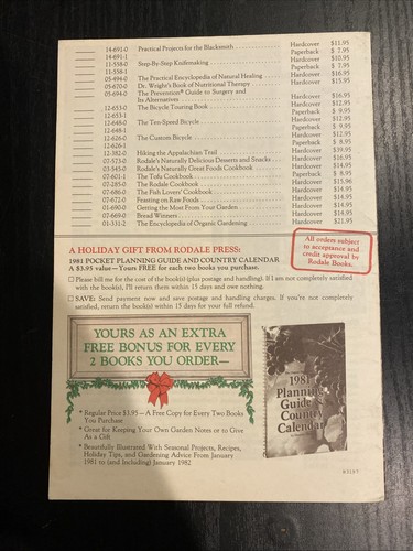 Rodale Books 1980 Christmas Catalog Vintage Ephemera Good Condition 14 Pages - Bild 2 von 3