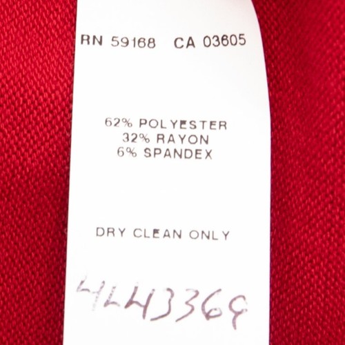 Karen Kane Red Jersey Knit Turtleneck Sweater Dress Size Small - Picture 7 of 9