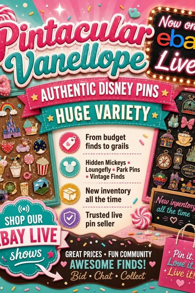 ALL AUTHENTIC DISNEY PINS! 1000s OF PINS TO EXPLORE! FUN & FAMILY FRIENDLY!