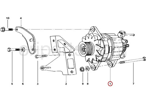 Alternator fit for Mahindra Scorpio Pickup Thar 2.5L Bosch # 1402AA0831N - Picture 5 of 5