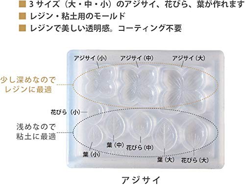Molde de resina Padico molde de silicona hortensia 403287 Japón - Imagen 3 de 5