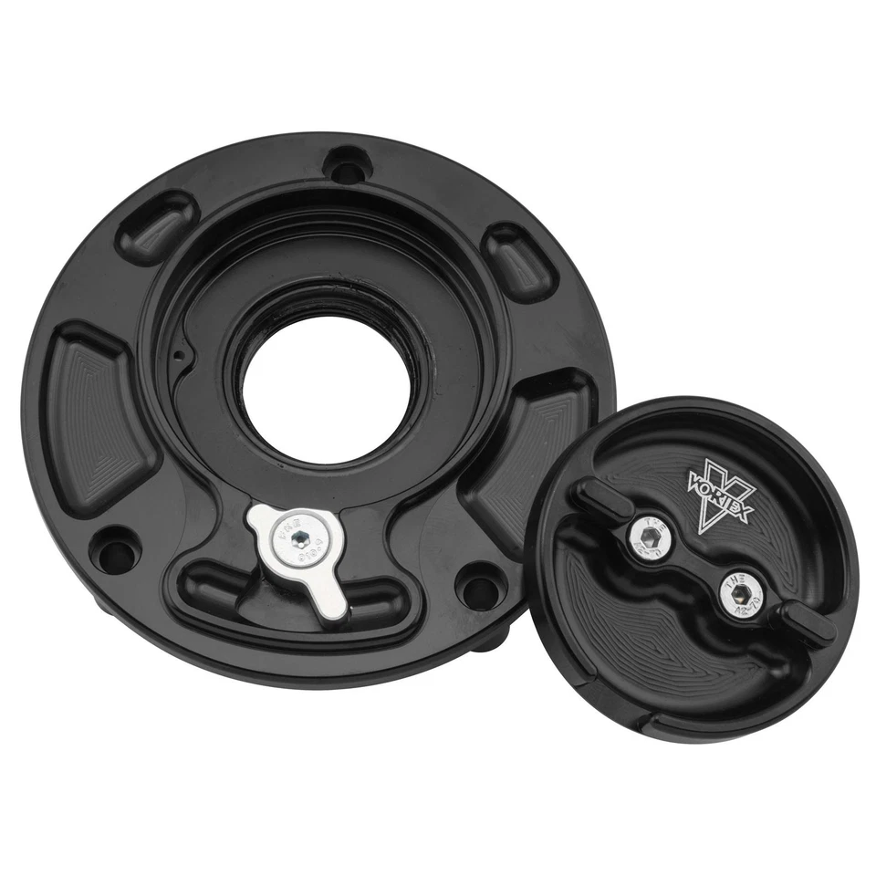 Tapa de gas Vortex V-3 negra para Yamaha GC610K Foto 4 de 4