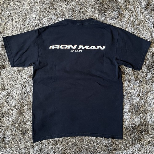 Camiseta Promocional de Película Iron Man Para Hombres L Negra Camisa Gráfica Vengadores Marvel Hero - Imagen 7 de 11