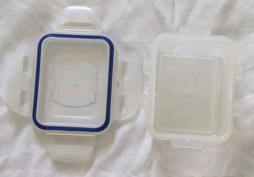 Lock & Lock 4 PC Nesting Foot Storage Containers 4.7 QT 1.1 Qt .85 QT .19 QT Set - Picture 11 of 22