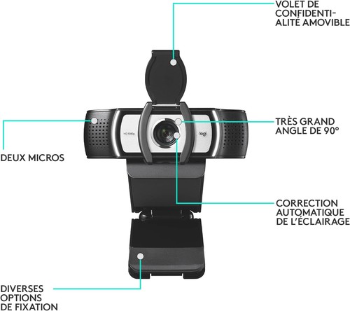 Logitech C930-E Business Webcam, Full HD 1080p/30fps Video Calling, Light Correc - 第 6/9 張圖片