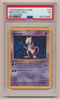 PSA 5 Pokemon Base Set 1st Edition Holo Rare Mewtwo 10/102 EX Condition!