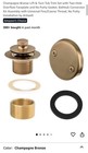 Artiwell Bronze Tub Trim Set w/ 2-Hole Faceplate + Gasket, Universal Thread