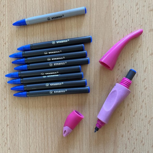 Stabilo Easy Start Tintenroller nachfüllbar Rechtshänder pink mit 10 Patronen - Bild 4 von 4