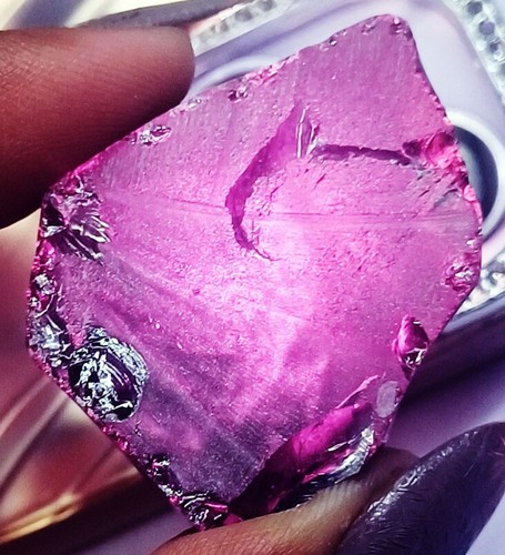 Certified Natural Violet Zircon Rough 449.40 Ct Loose Gemstone - Picture 4 of 7