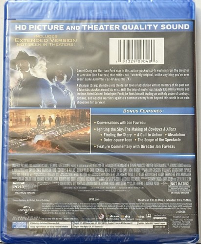Cowboys & Aliens (Extended Edition) BLU-RAY Daniel Craig Harrison Ford NEW - Picture 2 of 2