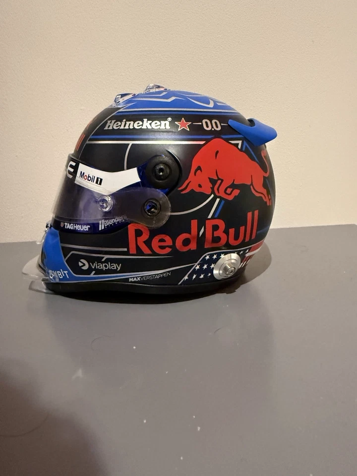 Max Verstappen 1/2 Scale Helmet Red Bull Racing F1 2024 USA - Image 3 of 4