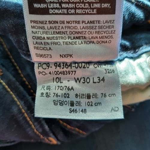 Pantalones de mezclilla para mujer Levi Strauss Signature tiro medio corte boot talla 10L W30 L34 - Imagen 6 de 11