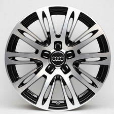 4 cerchi lega audi a3 a4 a5 a6 a7 q2 q3 r17 nero diamantato lt004433