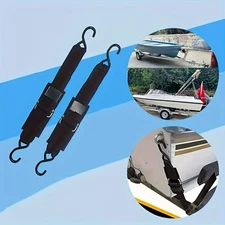 2 Pack Heavy Duty Boat Tie 4 Ft x 2 in Down Straps to Trailer Boat Transom Strap