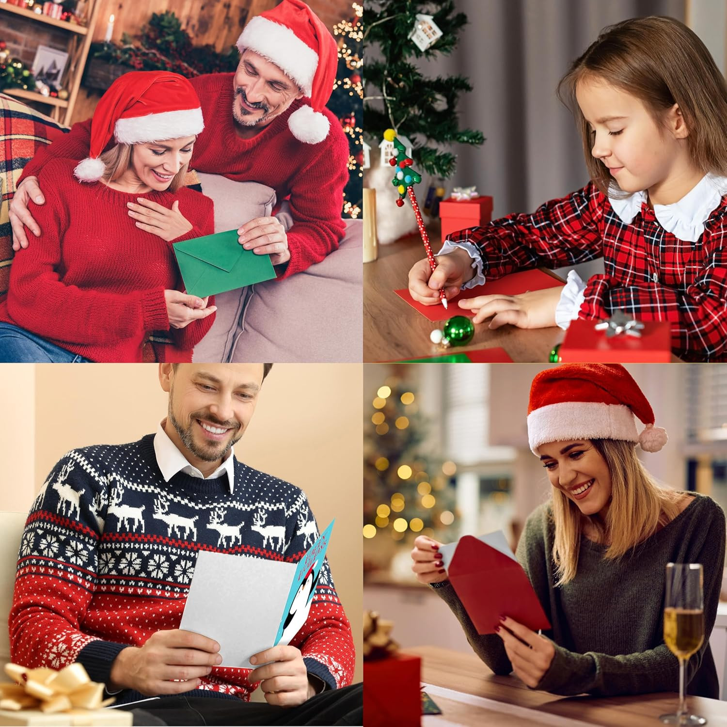 Bulk Christmas Cards - 108 Pack of Assorted Merry Christmas Cards with Envelo...