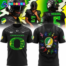 Oregon Duck X Grateful 2025 Collab Grateful Duck 3D Shirt