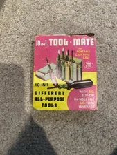 Vintage 10 In 1 All Purpose Tool Mate Screwdriver Set In Case