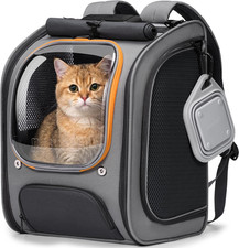 Cat Backpack Carrier,Large Space Cat Bubble Backpack,Ergonomic,Gray Color Bloc