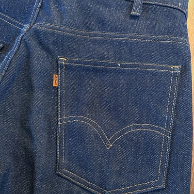 Vintage Levi's 646 Orange Tab Jeans 70s USA Made Talon 42