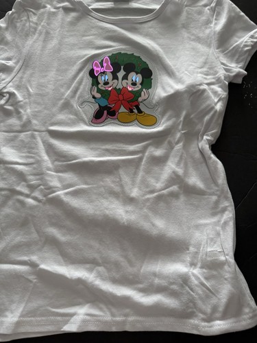 Disney Mickey und Minnie Mouse Light Up Fashion Weihnachten T-Shirt Gr. L - Bild 4 von 12
