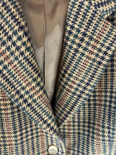 Chaqueta Blazer De Colección Mujeres Mezcla de Lana 12P Academia Preppy Clásica Dinero Antiguo Regal - Imagen 8 de 13