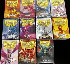 Lot 5 100 ct pk Dragon Shield Matte Deck Protectors Pick Colors 500 perfect fit