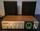 Panasonic RE-7412 FM/AM 1970s Stereo Multiplex Radio & Speakers Tested/Works