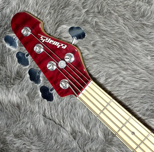 Edwards E-AM-160QM Black Cherry E-Bassgitarre aus Japan - Bild 4 von 7