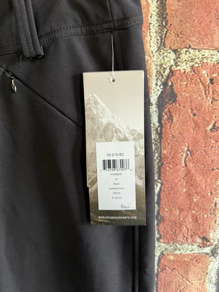 Pantalón Pulse Mujer Negro Softshell Nylon Esquí Nieve Talla Mediana Nuevo con Etiquetas Foto 4 de 4