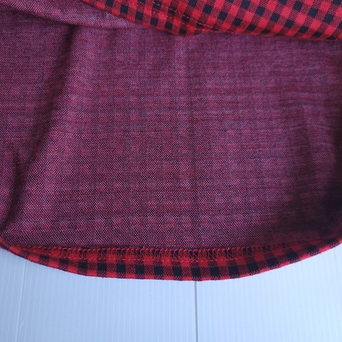 Valley Girl Skirt Size XL Red Black Check Polyester Blend Stretch - Picture 4 of 12