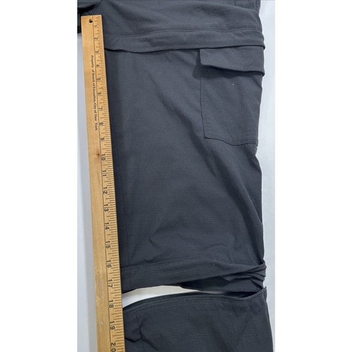 Athleta wandelbare sportliche Cargohose mit Gürtel Reißverschluss Shorts Capri Damen 12 - Bild 7 von 8