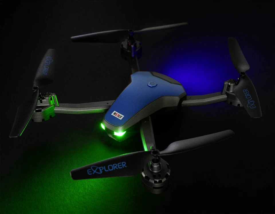 Reely Marathon Quadrocopter Kameraflug Blau metallic Drohne DEFEKTWARE - Bild 4 von 4