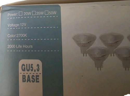 MR16 Halogen Light Bulbs 50W 12V Low Voltage GU5.3 50mm Spotlight - Picture 5 of 7