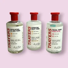 3 X Thayers Rose Petal Facial Toner, Hydrating Milky Toner, Exfoliating 12floz