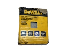 DEWALT 16GA Straight Finish Nails DCS16175 1-3/4" 44.5mm 2500 Indoor Fasteners