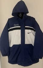 PEPPERDINE UNIVERSITY Water Polo ~ Blue & White NIKE Long Hooded Zip Jacket ~ L