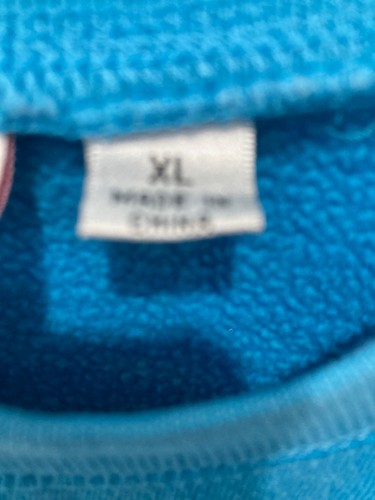 Quacker Factory Blue Long Sleeve Cat Hugs Embroidered Sweatshirt Women XL - Picture 4 of 12