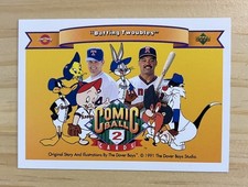 Upper Deck 1991 Comic Ball 2 #73 Nolan Ryan Reggie Jackson  Baseball MLB HOF NM