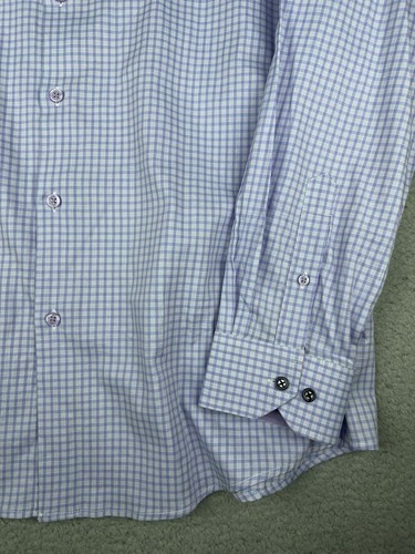 Duchamp London Men’s Dress Shirt XL 17 X 35 Periwinkle Pink Purple - Picture 2 of 7