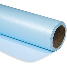 Blue matte wrapping paper - solid color pearly - lustre paper perfect