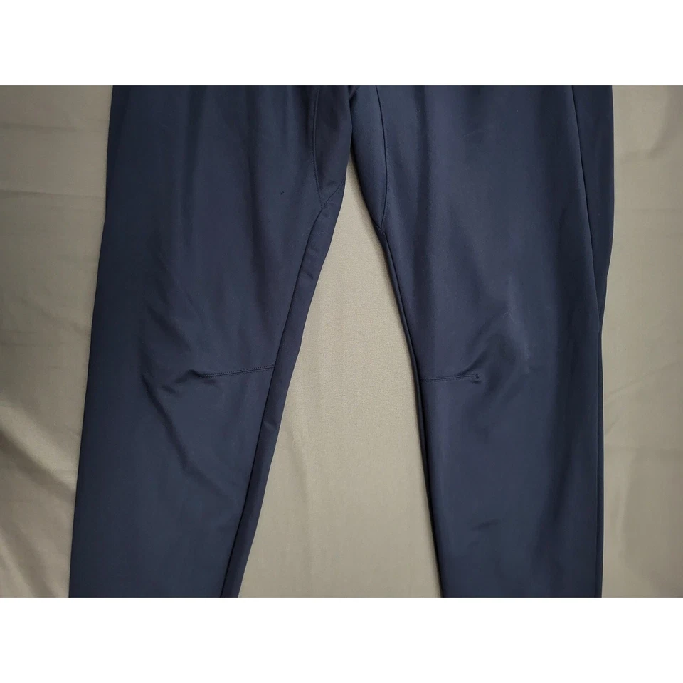 Pantalones Reebok para mujer pequeños S jogger tiro medio cónicos cremallera logotipo azul Foto 3 de 4