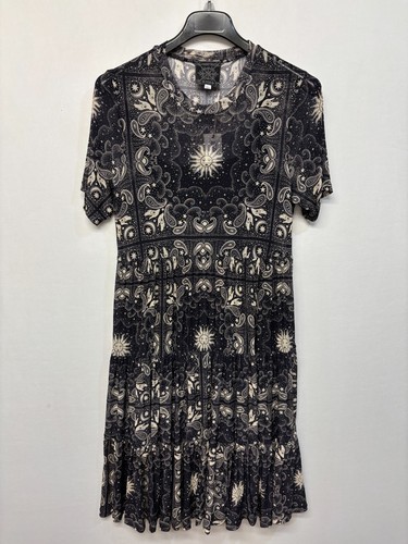NWT Johnny Was Slip Runa Mesh Tiered Dress Size Large Floral Boho D014 -15 - 第 17/17 張圖片