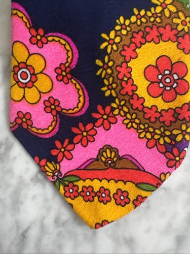 Carducci Vintage Herren Krawatte Psychedelic Retro 70S Vibe - Bild 2 von 8