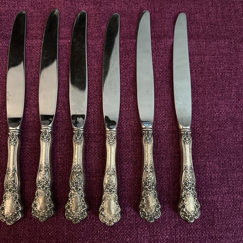 Buttercup by Gorham Sterling Silver - Set of 6- Dinner Knives 9 1/8"