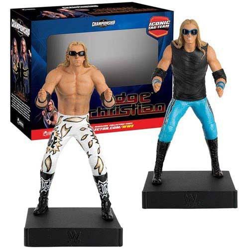 Eaglemoss WWE Iconic Tag Team: Edge & Christian con revista de coleccionista - Imagen 1 de 4
