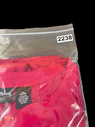 Maggie Barnes 3X 26/28 Pink Peasant Blouse Top Rayon Blend Boho Poet Sleeve - Picture 12 of 12