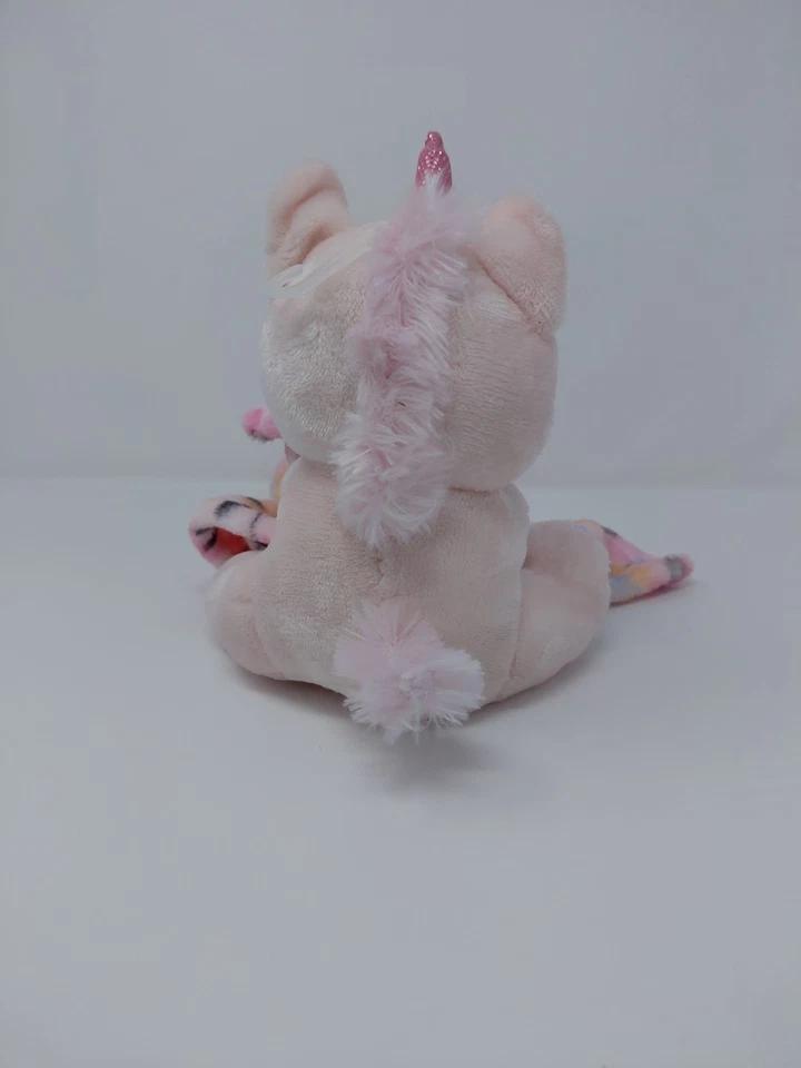 Little Beginnings Bebé Unicornio Rosa Floral Lovey Manta de Seguridad Felpa Foto 3 de 4